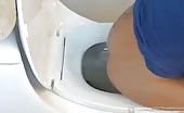 Two sexy girls pooping
