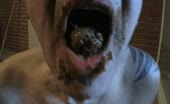 Hot close up of a woman shitting