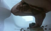 Hot girl pooping outdoor