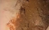 Close up amateur peeing woman