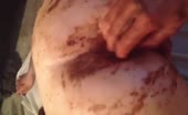 Blonde beautiful girl peeing