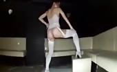 Stripper dancing and pooping