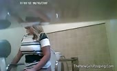 College girl caught pooping