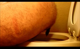 Man Poops in Toilet While Wearing Underwear