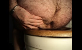 Curvy Woman Holds Ass to Toilet and Shits in Front of Camera