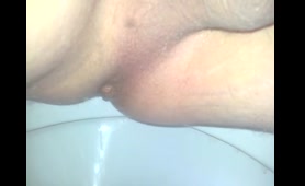 A Hottie Dumps a Load and Pees in the Toilet