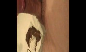 Woman Craps a Heavy Load on the Toilet