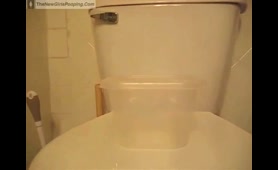 Blonde Pisses and Shits on Floor