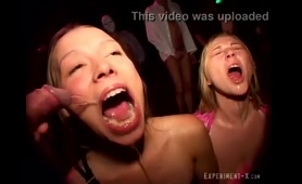 Blonde Sorority Babe Pisses and Squirts at a Party