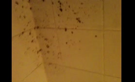 Nude Lady Smears Ass and Pussy on Bathroom Floor