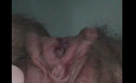 Blonde Woman Holds Penis and Asshole While Pissing and Eating a Cumshot