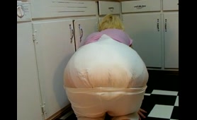 Milf Poops in a Diaper