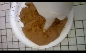 Woman Shits on the Plate