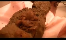 Woman Shits and Tastes Her Poop