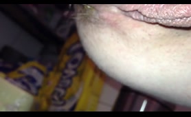 Busty Babe Shits Up Close