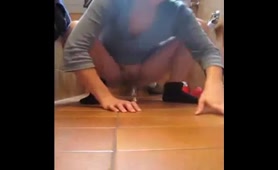 Woman Shits in Her Own Hand