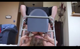 Curvy Lady Poops on a Face
