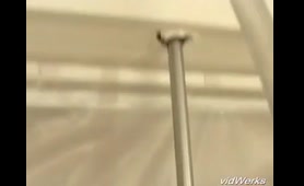 Slut drops a nasty load in toilet fantasy