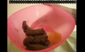 Ebony Lady Poops in a Bucket