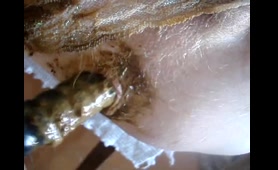Shemale Plays Dirty Anal Games with Poop