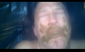 Amateur Chick Nearly Pukes After Eating Shit