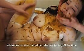 Hottie Gives a Mouthful of Shit