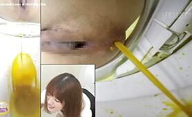 Hottie Craps in Toilet with a Sexy Smile