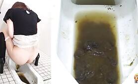 Woman Dumps in Toilet Full of Shit