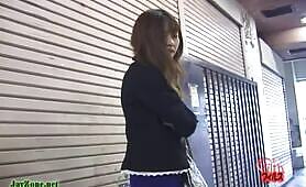 Slut Drops a Nasty Poop Outside