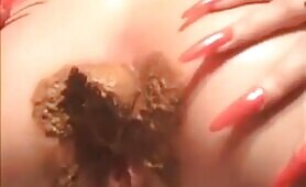 Babe Plays with Her Own Shit