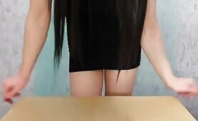 Hot girl pooping closeup