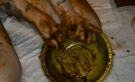 Babe Shows Off Her Soiled Diaper, Drops a Nasty Load of Shit