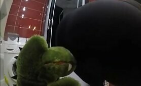 Babe Craps Near a Parrot