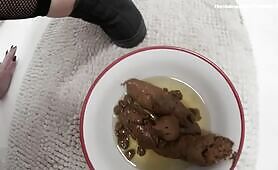 Bowl of Shit Sits on Counter