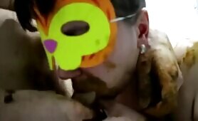 Babe in Green Mask Takes a Dump