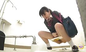 Naughty School Slut Takes a Crap