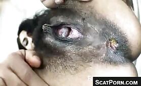 Babe Gets Shit on Face