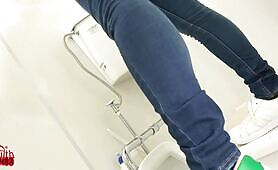 Lady Takes a Dump Next to Toilet