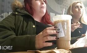 Hottie Craps in Public Restroom