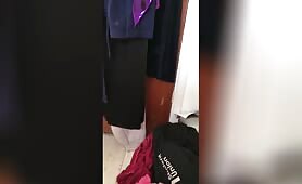 Hottie Craps in Her Black Skirt