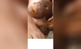 Babe Covered in Shit Gets Touched
