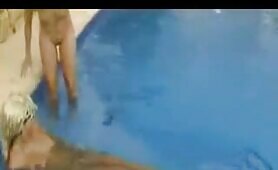 Babe Dumps in Shallow Water