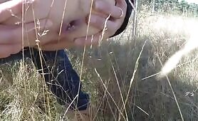 Hottie Takes a Crap in the Tall Grass