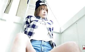 Plaid Babe Drops a Nasty Load