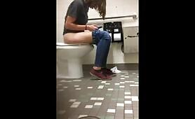 Woman Takes a Dump in Public Restroom